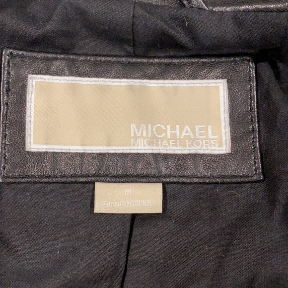 Michael Kors Leather Jacket - Picture 7 of 9